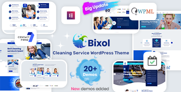 Bixol - Cleaning Services WordPress Logo
