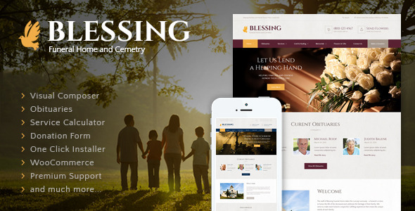 Blessing | Funeral Home Services & Cremation Parlor WordPress Theme Logo