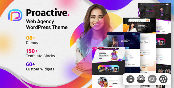Proactive - Web Design Agency WordPress Theme Logo