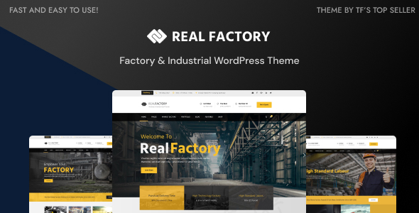 Real Factory - Construction WordPress Logo