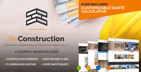 ReConstruction - Contractor & Building WordPress Theme Logo