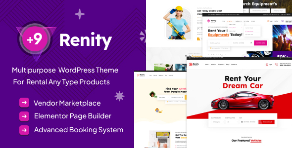 Renity - Multipurpose Rental WordPress Theme Logo