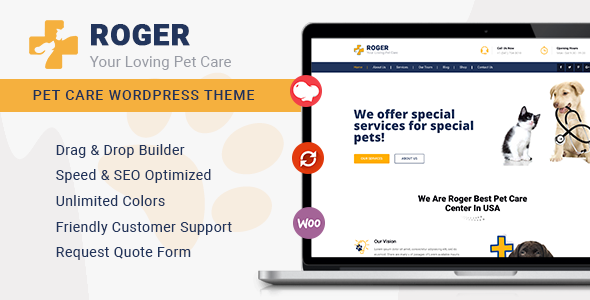 Roger - Pet Care WordPress Theme Logo