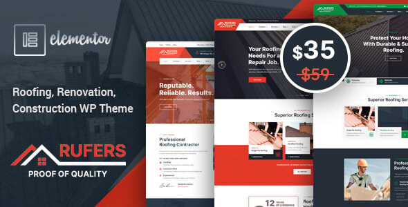 Rufers - Renovation Services WordPress Theme Logo