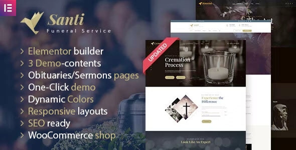Santi - Funeral Home WordPress Theme Logo