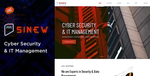 Sinew - Cyber Security & IT Management WordPress Theme Logo