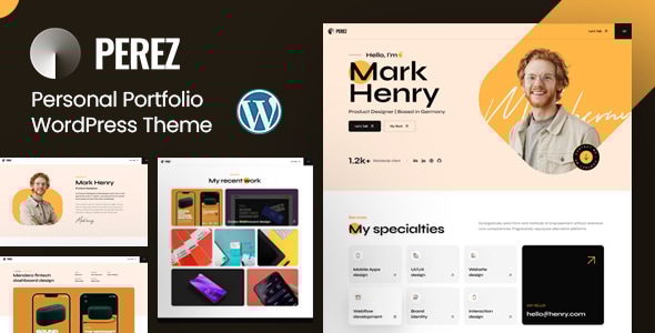Perez - Personal Portfolio WordPress Theme Logo