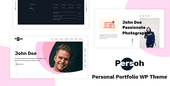 Persoh - Elementor One Page Portfolio WordPress Theme Logo