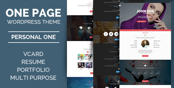 Personal One - OnePage / VCard / WordPress Theme Logo
