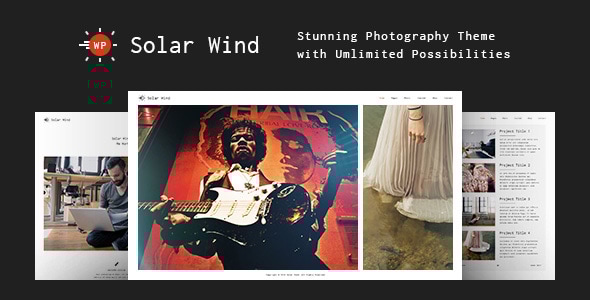 Photography WordPress Theme - SolarWind Logo