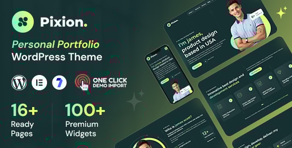 Pixion - Personal Portfolio WordPress Theme Logo