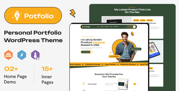 Potfolio - Personal Portfolio WordPress Theme Logo