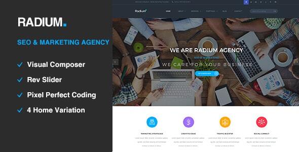 Radium - SEO /Digital Agency WordPress Theme Logo