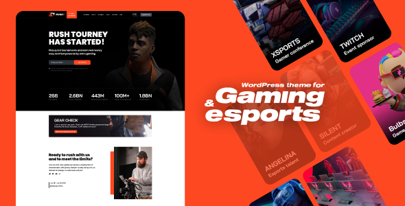 Rush - Esports & Gaming WordPress Theme Logo