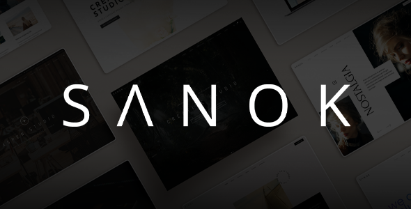 Sanok - Clean Minimalist One & Multipage WordPress Theme Logo