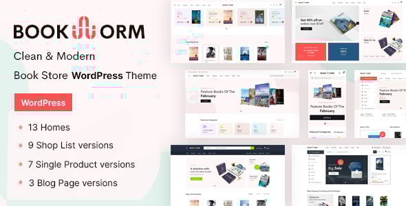 Bookworm - Bookstore & Bookshop WooCommerce Theme Logo