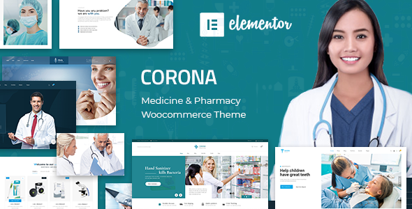 Corona | Medical Pharmacy WooCommerce WordPress Theme Logo