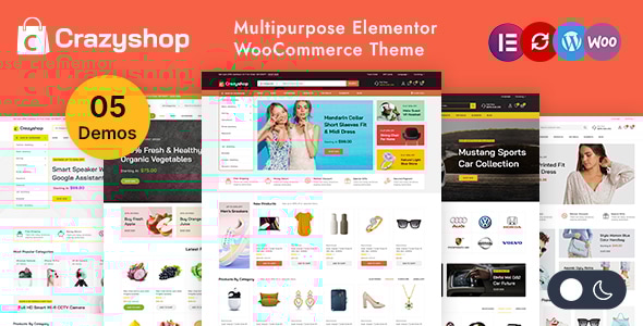 Crazyshop - Multipurpose Elementor WordPress WooCommerce Theme Logo