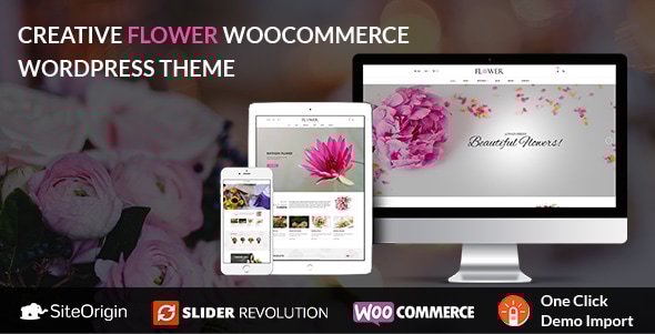Creative Flower Woocommerce WordPress Theme Logo