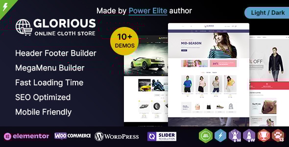 Glorious WP - Multi-purpose Elementor WooCommerce Responsive Theme Logo